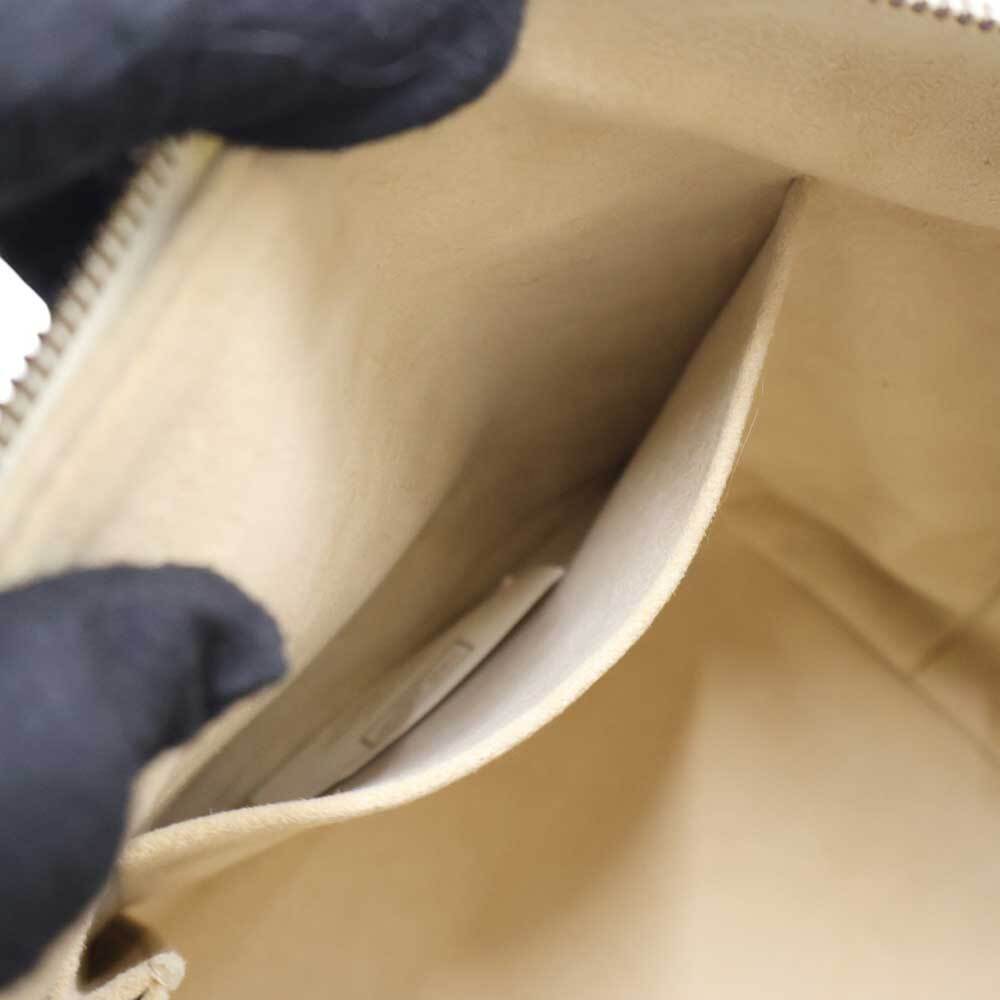 Louis Vuitton Saleya Tote Bag White Navy Blue Leather